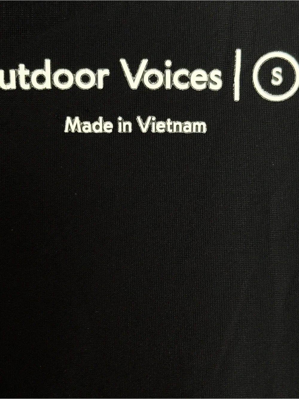 Outdoor Voices Black Daisy Print A-line Dress Size S